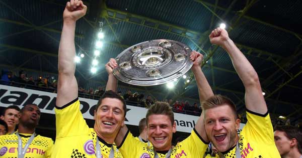 Borussia Dortmund were crowned Bundesliga champions